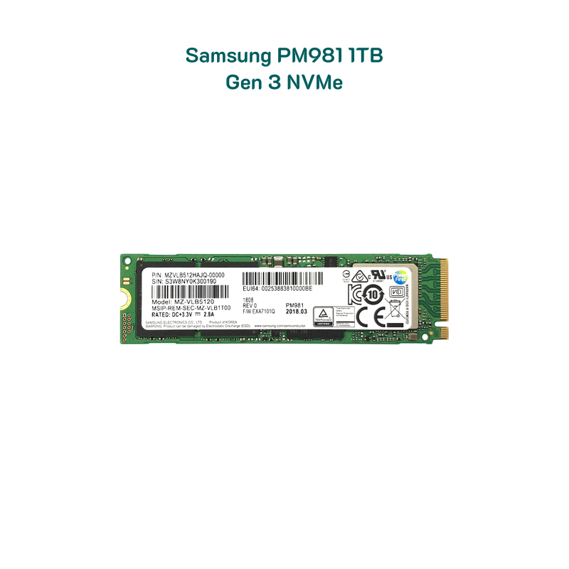 Ổ cứng 1Tb Samsung PM981 NVMe PCIe 3.0 x4