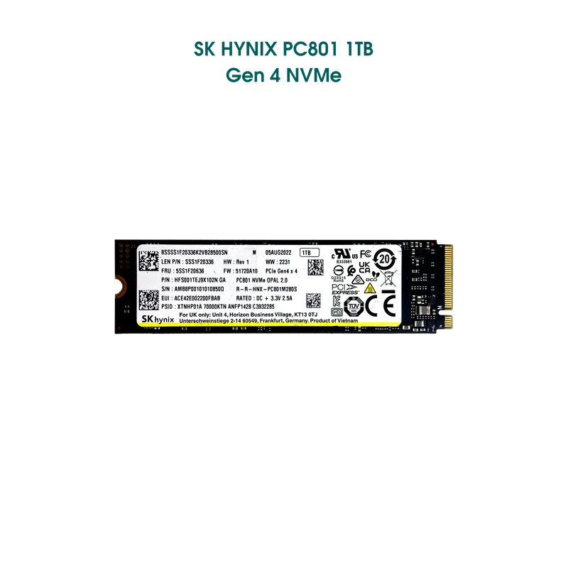 Ổ cứng 1Tb SK Hynix PC801 NVMe PCIe 4.0 x4