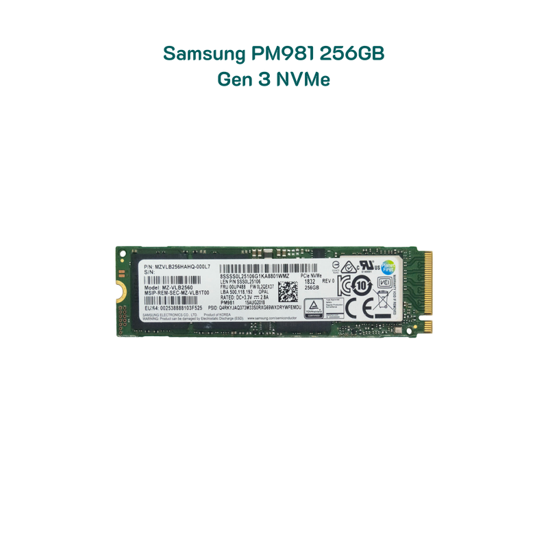 Ổ cứng 256Gb Samsung PM981 NVMe PCIe 3.0 x4