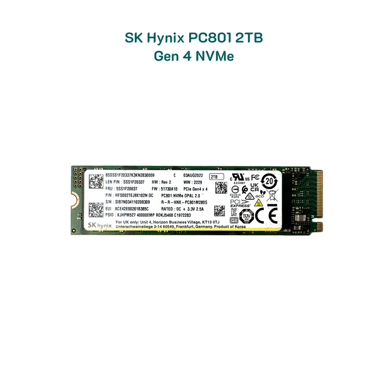 Ổ cứng 2Tb SK Hynix PC801 NVMe PCIe 4.0 x4
