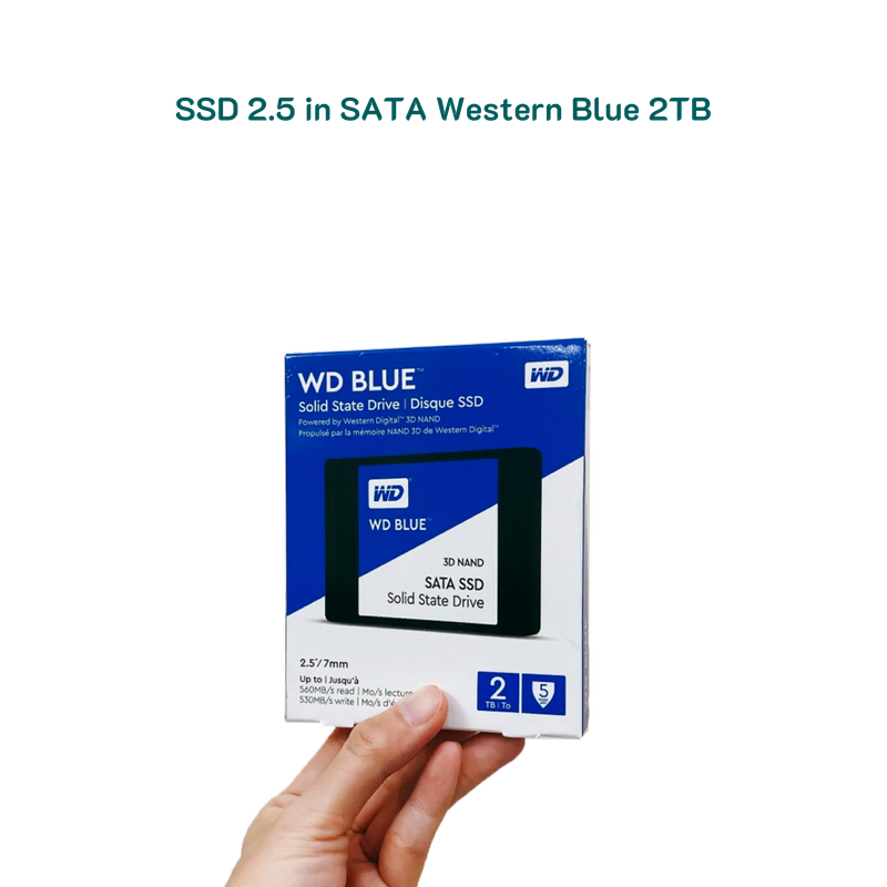 Ổ cứng SSD Western Blue 2TB 3D NAND 2.5 inch SATA III (SATA 3)