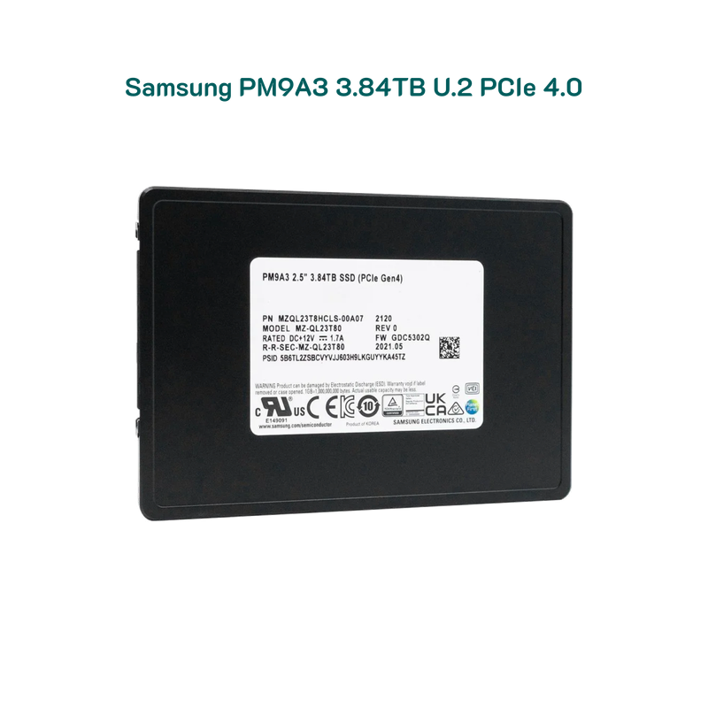 Ổ cứng 3.84TB Samsung PM9A3 U.2 NVMe PCIe 4.0 x4 chuẩn Enterprise