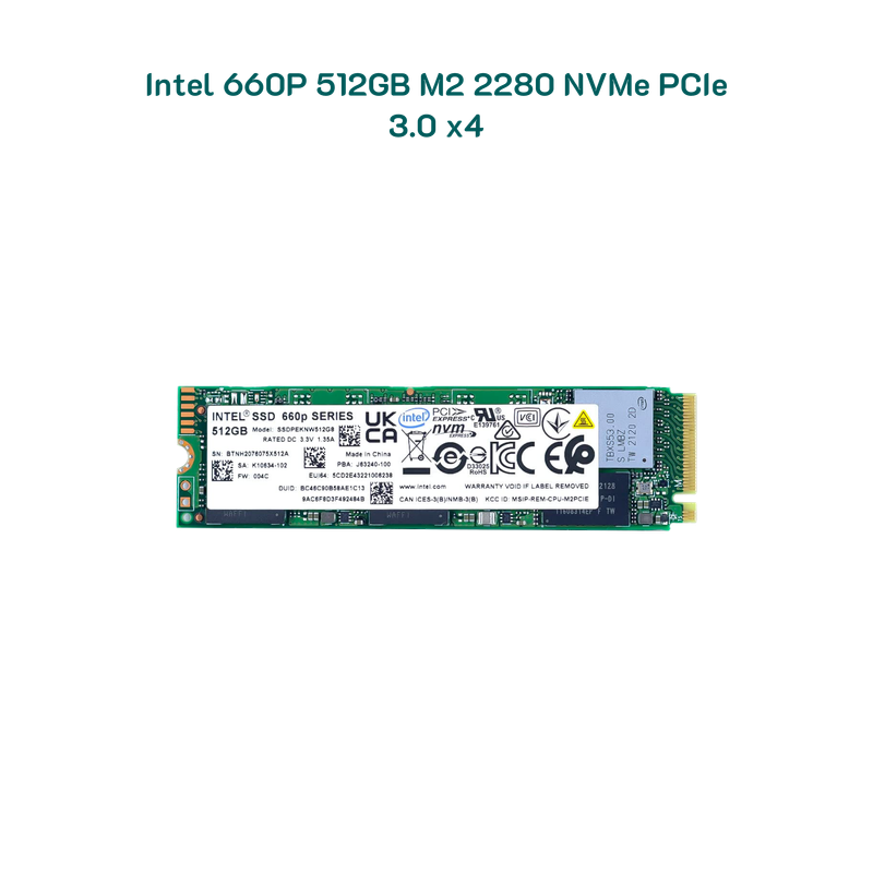 Ổ cứng SSD Intel 660P 512GB M2 2280 NVMe