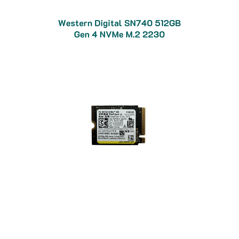 Ổ cứng SSD Western Digital SN740 512GB PCIe Gen4 x4 NVMe M.2 2230