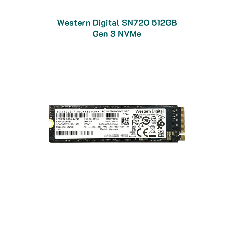 Ổ cứng 512Gb Western Digital SN720 NVMe PCIe 3.0 x4