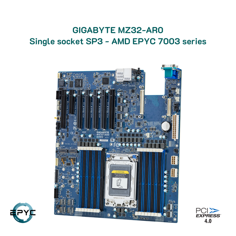 Mainboard server Gigabyte MZ32-AR0 Single AMD EPYC 7003 series