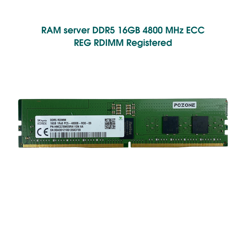 RAM 16GB Registered ECC RDIMM DDR5 4800 Mixed