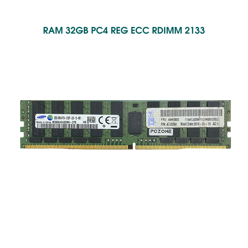 RAM 32GB Registered ECC RDIMM DDR4 2133 Mixed