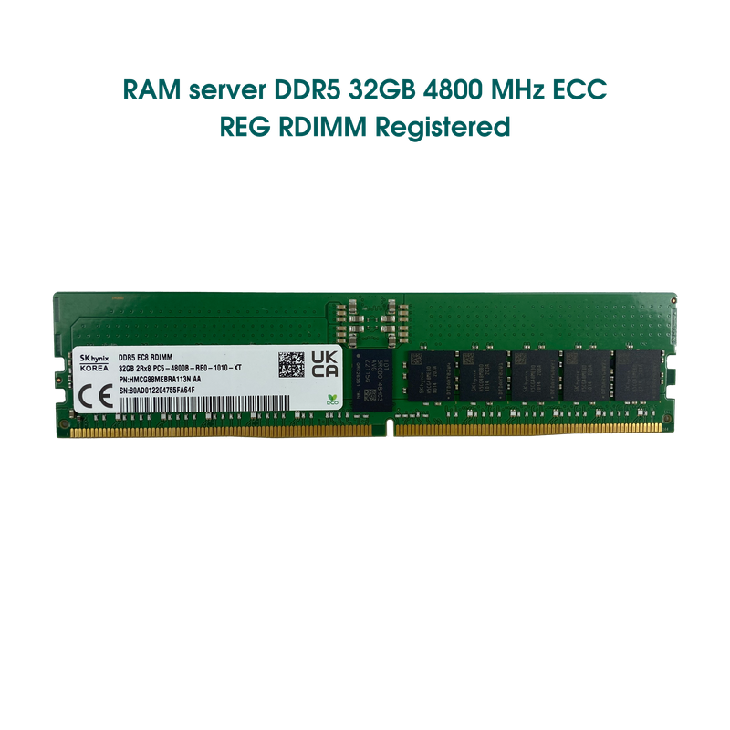 RAM 32GB Registered ECC RDIMM DDR5 4800 Mixed