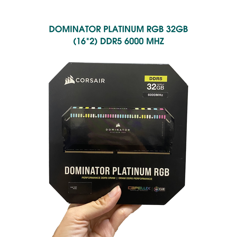 RAM PC Corsair Dominator Platinum RGB 32GB DDR5 (16GB*2) 6000Mhz