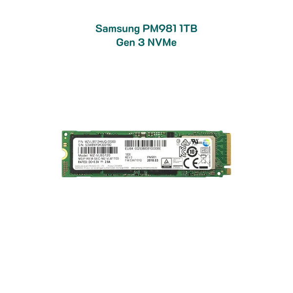 Ổ cứng 1Tb Samsung PM981 NVMe PCIe 3.0 x4