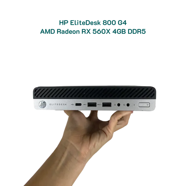 Mini PC HP Elitedesk 800 G4 Mini phiên bản đặc biệt hỗ trợ card đồ họa rời AMD Radeon RX 560X 4GB DDR5