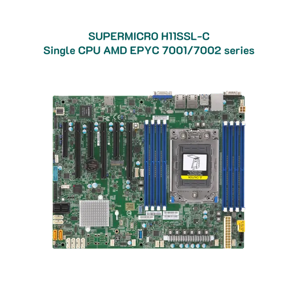 Mainboard server Supermicro H11SSL-C đơn AMD EPYC 7001/7002 series